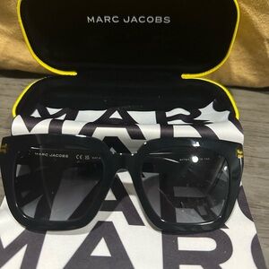Marc Jacobs Black and Gold Sunglasses